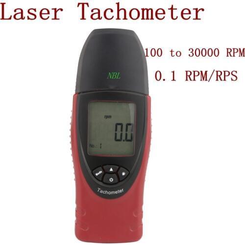 High Precision Professional Photo Tachometer Wide Measure Range:100 to 30000 rpm; 1.7-500rps Resolution 0.1 rpm Laser Tachometer