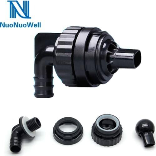 Back Filter Aquarium Outlet Connector Fish Tank Bulkhead Fixed Joint 360 Degree Wave Making Outlet Flat Duck Nozzle