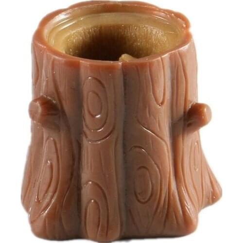 1PC Creative Fidget Squeeze Stump Pen Holder Soft Squirrel Decompression Toys Stress Relieve Squishy Toy Children Gift