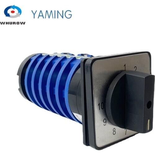 10 position rotary switch KDHC-32/6*10 welding machine switch welder switch 32A 6 phases universal changeover rotary cam switch