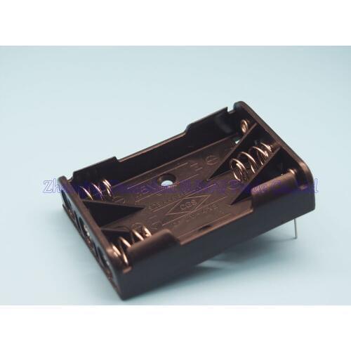 100pcs/lot AAA Battery Box Case 3-cell 3xAAA Battery Holder With two Pin