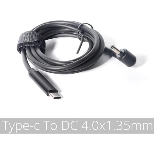 4.0x1.35mm) USB Type C PD Laptop Charging Cable Cord Dc Power Adapter Converter DC 4.0*1.35mm Male 90 Degrees Right Angled