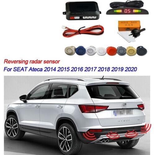 Car reversing radar 4 sensor kit For SEAT Ateca2014 2015 2016 2017 2018 2019 2020 LED reversing monitoring display system