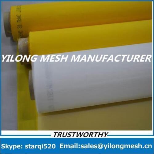 Free Shipping And Fast Delievery!!! 15 Meters 80T(200mesh) -48um-315cm Yellow Polyester Monofilament Silk Screen Printing Mesh