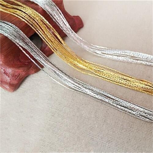 5m/lot 0.8mm Snake Chain Jewelry Findings Gold/Silver Plated Necklace Chains Brass Bulk Chians for DIY Jewelry Accessories