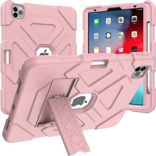 Case For Apple iPad Air 4 PC Tablet Case For iPad air4 Case Skin Shell Stand Cover 10.9" Heavy Duty 2 in 1 Kickstand