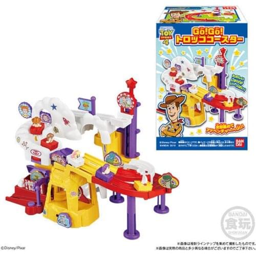 Bandai Genuine Toy Story 4 Woody Buzz Lightyear Roller Coaster CANDY TOY Action Figure Model Toys Children Birthday Gifts