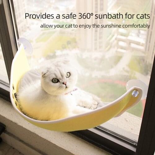 20Kg Load Natural Felt Cat Pet Swing Window Bed Cat Window Perch Cat Hammock Window Seat For Cats