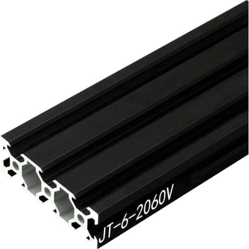 1PC BLACK/WHITE 2060 V-Slot European Standard Aluminum Profile Extrusion 100-800mm Length Linear Rail for CNC 3D Printer