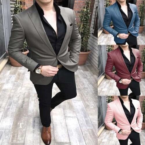 Newest Gray Suit Mens 2020 Wedding Suits Custom Made Slim Fit Business Male Suit 2 Piece Set (Jacket+Pants)