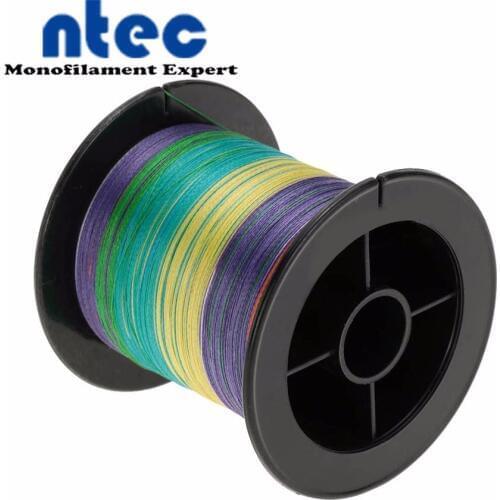 NTEC Brand 8 Strands Multicolor 300m 10LB-80LB Braided Fishing Line PE Strong Multifilament Fishing Line Carp Fishing Saltwater