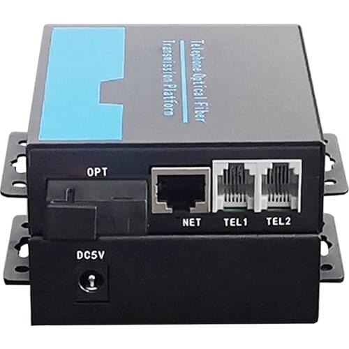 Telephone to fiber optic converter PCM Voice over fiber Optic Media Converter fxs/fxo to fiber optical converter Transmitter 2CH