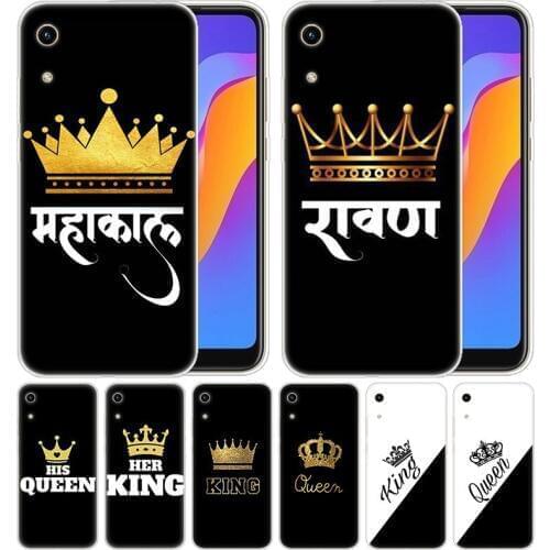 Luxury Silicone Case Crown King Queen princess for Huawei Honor 9X 8A 7A 20 Pro 7X 8X 7S 8S 8 9 10 Lite View 20 20i 10i Play