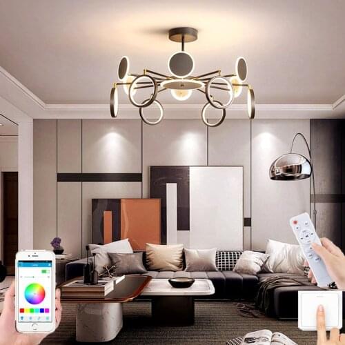 Nordic Chandelier Modern Minimalist Atmosphere Lamp in The Living Room Bedroom Restaurant Light Led Creative Personality Light