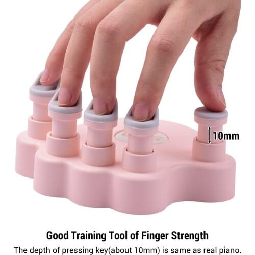 Piano Finger Trainer Strength Training Tools Finger Correctors Soft Finger Pads Piano Keyboard Hand Grip Exerciser Piano Trainer