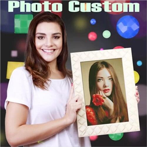 Uone DIYDiamond Painting Photo Custom Cross Stitch Rhinestones Embroidery Private Personal Baby Wedding Pet Gift Home Decoration