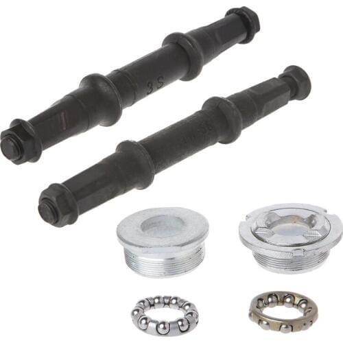 Bicycle Shaft Axie Bottom Bracket Fixed Bike Crank Square Hole Cycling Steel MTB #35/17L