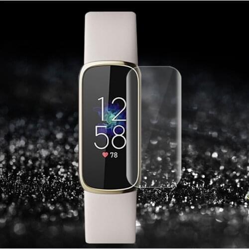 High-quality And Soft TPU Clear Screen Protector Cover For Fitbit Luxe Fitness Tracker Scratch-resistant Screen Protector