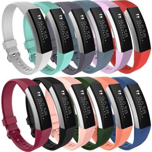 XBERSTAR Silicone Classic Watchband Wrist Band Strap for Fitbit Alta HR Heart Rate+Fitness Replacement Wristband Bracelet Strap