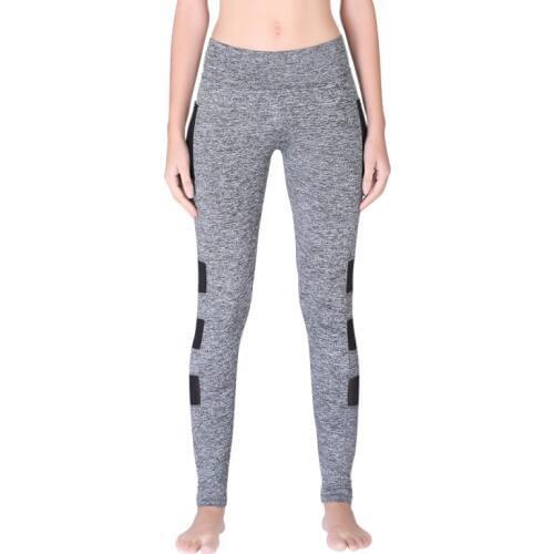 Female Gym Mesh Stitching Breathable Quick-drying Yoga Trousers High Waist Legging Yoga Pants Women Trousers High Elasticity