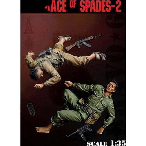 1/35 Resin Bust Model kits 2 Figures Unassambled Unpainted C692