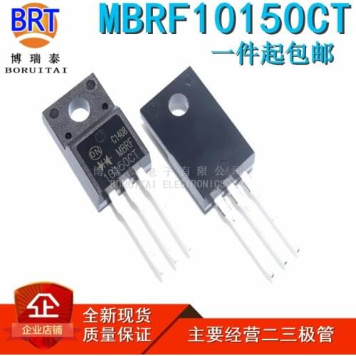 10pcs/lot MBRF10150CT B10150 10A 150V TO-220F