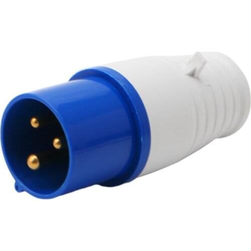 16 Amp 3 Pin Industrial Plug 220-250V Weatherproof IP44 2P+E 3Phase 16A Q84D