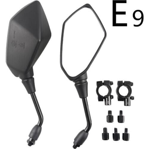2Pcs/Pair Motorcycle Mirror Scooter E-Bike Rearview Mirrors Electrombile Back Side Convex Mirror 8mm 10mm