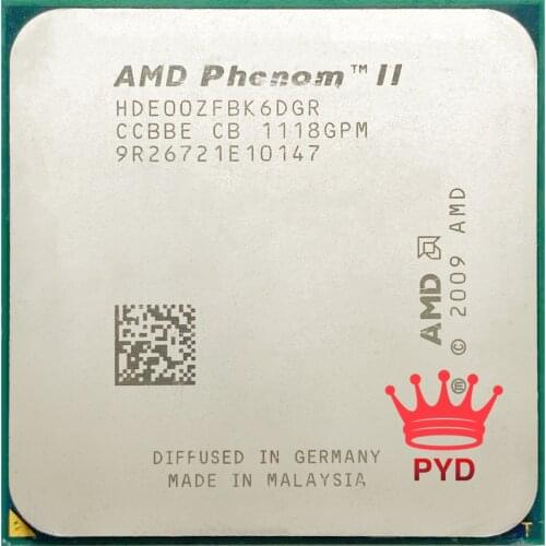 AMD Phenom II X6 1100T 1100 3.3 GHz Six Core CPU Processor HDE00ZFBK6DGR Socket AM3