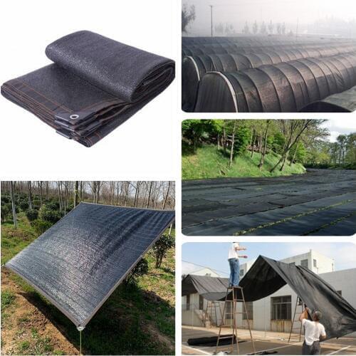 70% 85% Shading Rate Outdoor Sun Shade Sail UV Protection Sun Sailing Garden Shade Sails Patio Plant Cover Shelter Black Awning