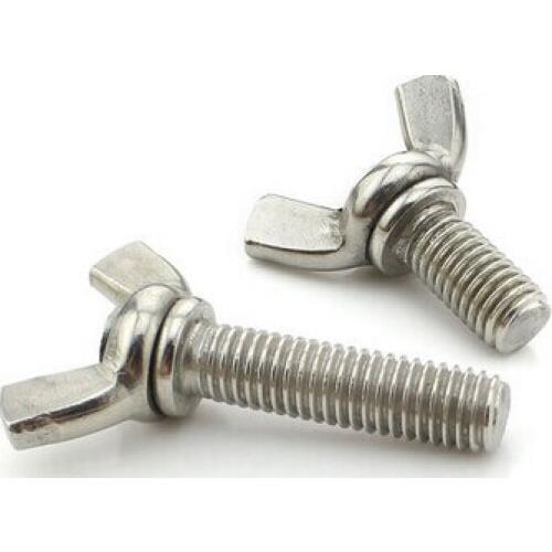 10pcs M6*30mm Stainless Steel Wing Bolt butterfly Bolt Hnad Bolt pin bolt