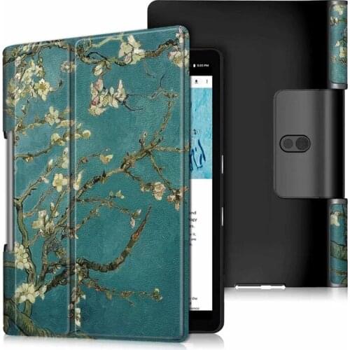 Case for Lenovo Yoga Smart Tab Case 10.1 inch YT-X705F 2019 PU Leather Protective Hard Cover for Funda Lenovo Yoga Tab 5 Cover