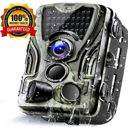940nm Trail Camera-Waterproof 16MP 1080P Game Hunting Scouting Cam with 3 Infrared Sensors for Wildlife Monitoring Night Vision