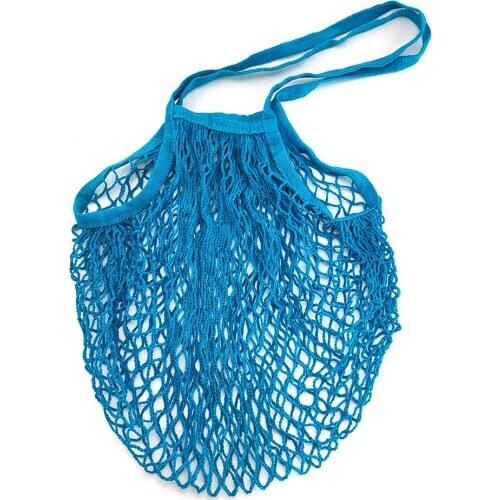 Reusable Grocery Mesh Shopping Bag Storage Long String Handbag Fruit Vegetables Storage Totes Hnad Bag Shopper Shoulder Net Bags