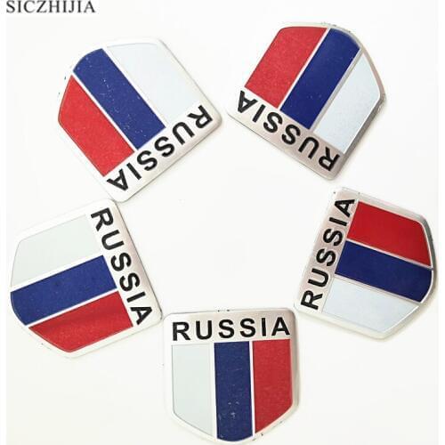 Car motorcycle russian flag sticker for Hyundai ix35 iX45 iX25 i20 i30 Sonata,Verna,Solaris,Elantra,Accent,Veracru