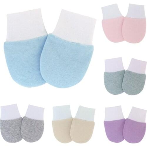 New Cotton Anti Scratch Infant Gloves Newborn Baby Face Protection Gloves Toddler Warm Breathable Mittens Baby Accessories