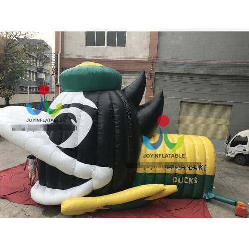 Outdoor Large Inflatable Duck Head Tunnel, Inflatable for Advertising, Giant Outdoor Pvc Inflatable Mascot sports Tent