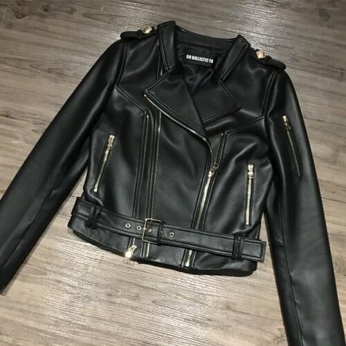 Lambskin ladies genuine sheepskin jacket women real leather outwear