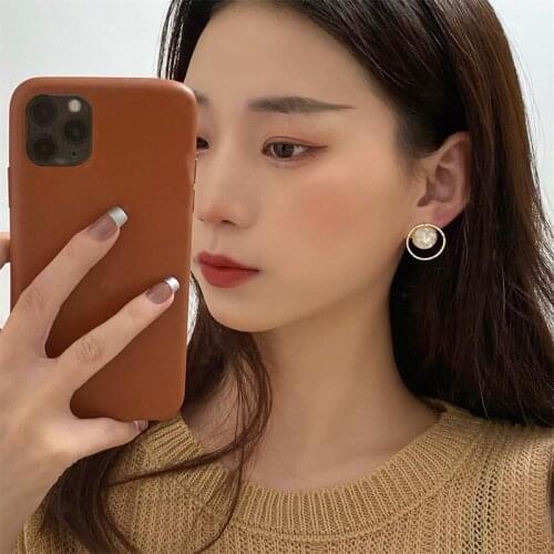 Retro Temperamental Crystal Rhinestone Hoop Earrings Premium Texture Cold wind Earrings Bosom Friend Jewelry Gifts