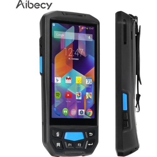 1D Barcode Scanner Android 8.1 PDA Handheld POS Terminal Data Collector Inventory Machine 4G WiFi BT with 5 Inch Touchscreen