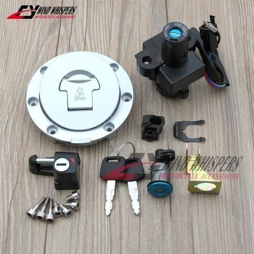Motorcycle Ignition Switch Lock Fuel gas Tank Cap Cover Seat Handle Locks Include Key For Honda CB400 SF 1992-1998 CB-1 400