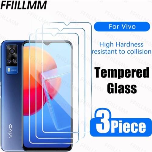 3Pcs/lot Protective Glass For Vivo Y 52 51 31 20 12 11 7 S Tempered Glass For Vivo Y91 90 89 72 51 50 20 Full Screen Protectors