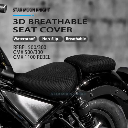 Motorcycle Protecting Cushion Seat Cover For Honda Rebel CMX 500 300 2017-2020 CMX 1100 Rebel ​2021 Fabric Saddle Seat Cover