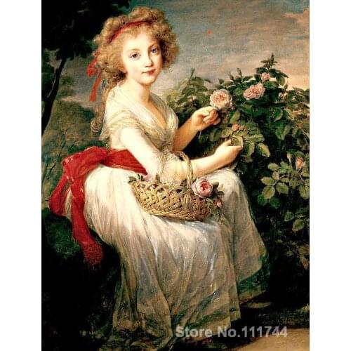 Women art Princess Maria Cristina of Naples Elisabeth Vigee Lebrun classic oil painting Hand painted on canvas