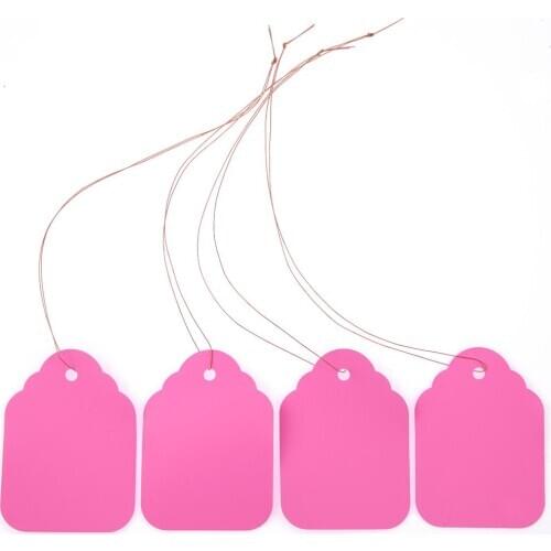 100pcs Waterproof Strip Line Gardening Labels Signs Plant Hanging Tags Gray