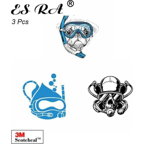 3Pcs/Set Car Decals Vinyl Stickers Diving Pegatinas Matt Waterproof For Flippers Motor Surfboard Fridge Skateboard Luggage
