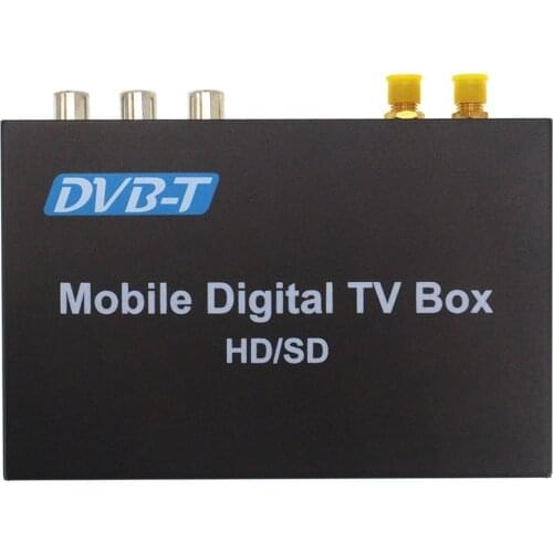 For Android Car Multimedia Player In Car Digital TV DVB-T TV Receiver HD Digital TV Dual Tuner Receiver Box Tuner