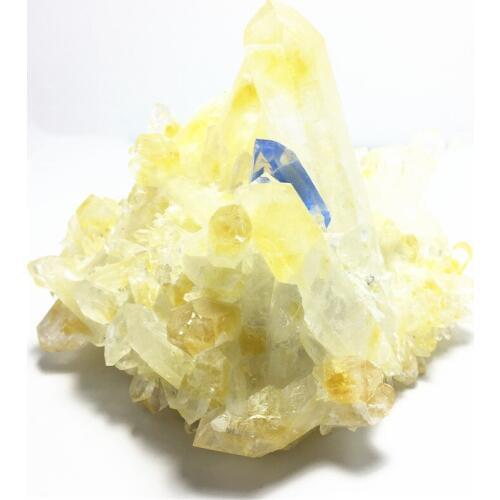 Large Natural Rock Quartz Crystal Cluster Yellow Crystal Mineral Specimen Home Decoration Healing Gemstone