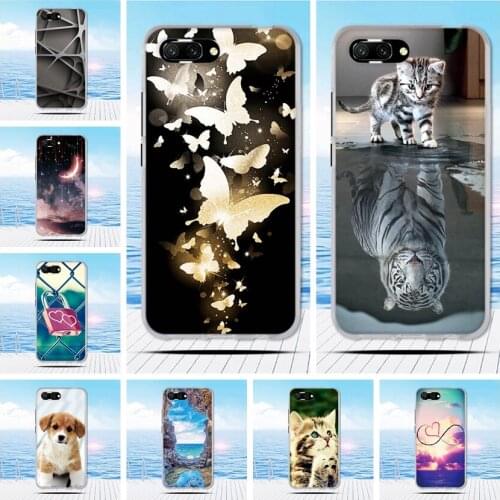 For Huawei Honor 10 Case Silicone animals Painting Soft TPU Back Cover Shell Protector for Huawei Honor 10 Cover Phone bags