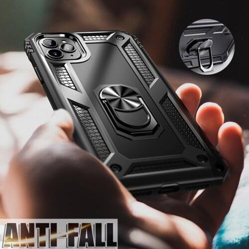 Magnet Ring Holder Case For iPhone 12 Pro Max XR XS X 6 6S 7 8 Plus SE 2020 Case Shockproof Bumper For iPhone 11 Pro Max 12 Mini